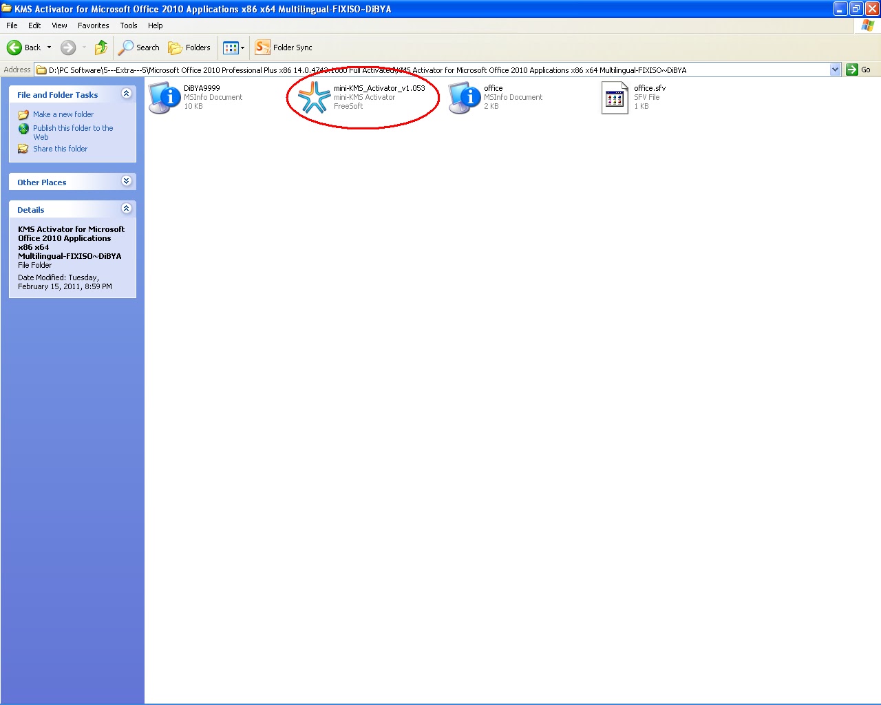 freefree4u: mini-KMS Activator mini kms activator v1 053 office 2010